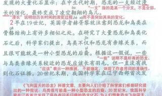 《飞向蓝天的恐龙》为什么说辽西的发现给古生物学家们描绘的画卷添上了点睛 飞向蓝天的恐龙课后题答案